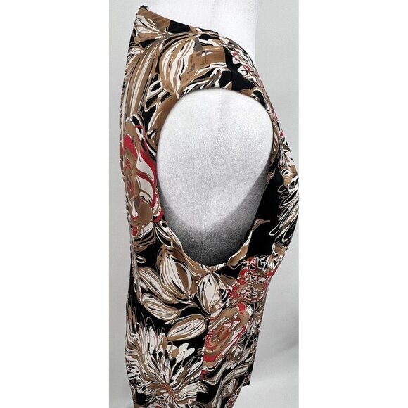 Trina Turk Shift Dress Pleated Spellbound Floral Sleeveless Size 10 Tropical - Picture 5 of 14